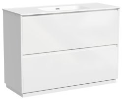 Тумба под раковину Sancos Libra Floor LB120F-1W 120x45 напольная, белый глянец