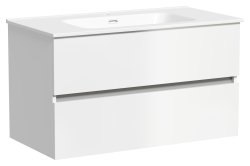 Тумба под раковину Sancos Urban UR90W 90x45 подвесная, белый глянец