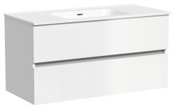 Тумба под раковину Sancos Urban UR100W 100x45 подвесная, белый глянец