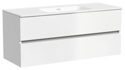 Тумба под раковину Sancos Urban UR120-1W 120x45 подвесная, белый глянец