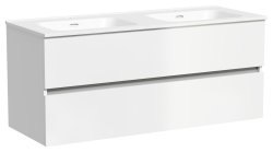 Тумба под раковину Sancos Urban UR120-2W 120x45 подвесная, белый глянец
