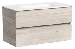 Тумба под раковину Sancos Urban UR90EG 90x45 подвесная, дуб галифакс натуральный