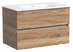 Тумба под раковину Sancos Urban UR80ECH 80x45 подвесная, дуб чарльстон