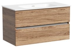 Тумба под раковину Sancos Urban UR90ECH 90x45 подвесная, дуб чарльстон