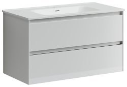 Тумба под раковину Sancos Cento CN90W 90x45 подвесная, белый глянец