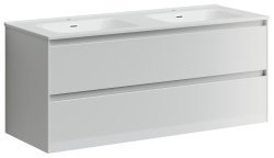 Тумба под раковину Sancos Cento CN120-2W 120x45 подвесная, белый глянец
