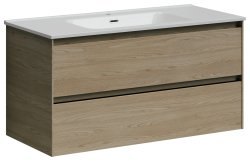 Тумба под раковину Sancos Cento CN100KE 100x45 подвесная, doha soft