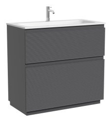 Тумба под раковину Sancos FOLK Floor FL90FGS 90x44.5 темный серый