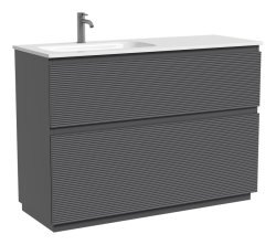 Тумба под раковину Sancos FOLK Floor FL120FLGS 119.5x44.5 темный серый