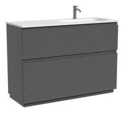 Тумба под раковину Sancos FOLK Floor FL120FRGS 119.5x44.5 темный серый