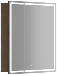Зеркальный шкаф с подсветкой Sancos Mirror MI70ECH 69x74, дуб чарльстон