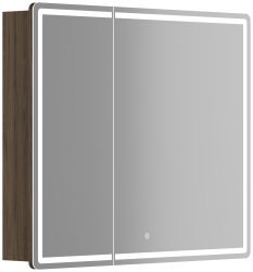 Зеркальный шкаф с подсветкой Sancos Mirror MI90ECH 89x74, дуб чарльстон