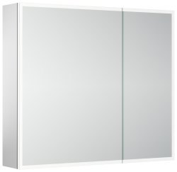 Зеркальный шкаф с подсветкой Sancos Evoke SC8080 80x70, серый