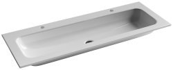 Раковина Ceramicanova Grace CN7016 121x45.7, белая глянцевая