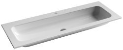 Раковина Ceramicanova Grace CN7017 121x45.7, белая глянцевая