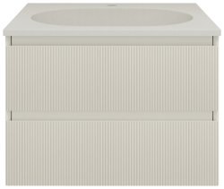 Тумба под раковину Vincea Велле VMC-2WL600MBG 60x48 подвесная, бежевый матовый soft-touch