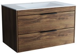 Тумба под раковину Vincea Кьяра 2D VMC-2C2800CO 80x48 подвесная, канадский дуб