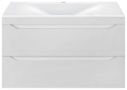 Тумба под раковину Vincea Фине VMC-2F800GW 80x50 подвесная, белый глянцевый