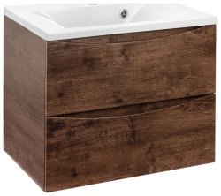 Тумба под раковину Vincea Миа VMC-2MA650RW 65x50 подвесная, темное дерево