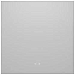 Зеркало с подсветкой Vincea VLM-4F800GM-2 80x80, вороненая сталь
