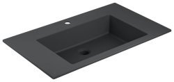 Раковина Vincea VCB-13800B 80x48, черная матовая