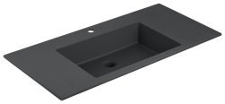 Раковина Vincea VCB-13100B 100x48, черная матовая
