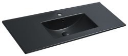 Раковина Vincea VBS-13120MB 121x47, антрацит матовый