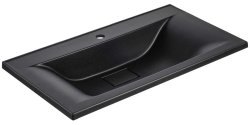 Раковина Vincea VCB-3M900B 90x45, матовый черный