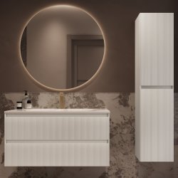 Шкаф-пенал Vincea Welle VSC-2WL150MW 35x150, белый матовый