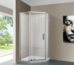 Душевой уголок Vincea Stresa VSP-1S100CL 100x100, профиль хром