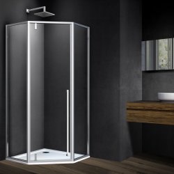 Душевой уголок Vincea Penta VSP-3P900CL 90x90, профиль хром