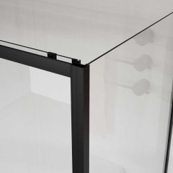Душевой уголок Vincea City VSR-5CT9012CLB 120x90, профиль черный