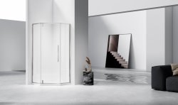 Душевой уголок Vincea Slim-N VSP-4SN100CLBN 100x100, профиль брашированный никель