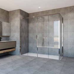Душевой уголок Vincea Garda VSR-1G28020CL 200x80, профиль хром