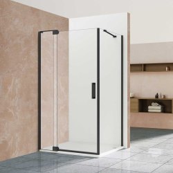 Душевой уголок Vincea Extra VSR-1E111210CLB 1100/1200x100, профиль черный