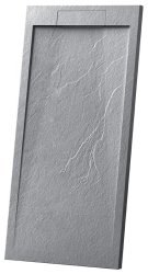 Душевой поддон Vincea VST-4SRL9016G 160x90 из искусственного камня, серый