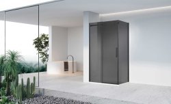 Душевой уголок Vincea Como-N VSR-4CN1012CGB 120x100, профиль черный