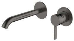 Смеситель для раковины AQG Urban Flow 01URF160GM встраиваемый, оружейная сталь