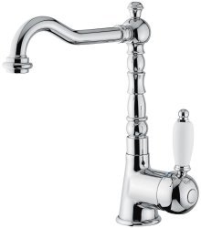Смеситель для раковины Emmevi Laguna 40513/BO, белый-золото