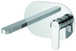 Смеситель для раковины Emmevi Nefer 77055/BR встраиваемый, бронза