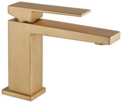 Смеситель для раковины Fiore Kube 100OZ8515, матовое золото