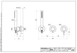 Смеситель для ванны Oioli Micro MIEV129RO/C00, хром