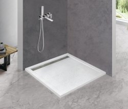Душевой поддон Cezares TRAY-AS-AH-100/90-30-W 100x90 из искусственного камня, белый