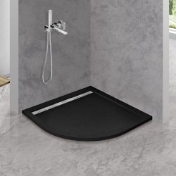Душевой поддон Cezares TRAY-AS-R-90-30-NERO 90x90 из искусственного камня, черный матовый