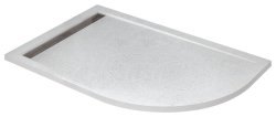 Душевой поддон Cezares TRAY-AS-RH-100/80-30-W-L 100x80 из искусственного камня, белый