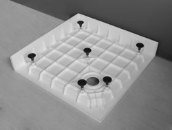 Душевой поддон Cezares TRAY-SMC-A-80-550-150-W 80x80 из стеклопластика, белый