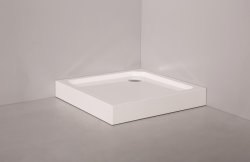 Душевой поддон Cezares TRAY-SMC-A-90-550-150-W 90x90 из стеклопластика, белый