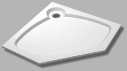 Душевой поддон Cezares TRAY-S-P-90-56-W 90x90 из искусственного камня, белый