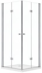 Душевой уголок Cezares ECO-O-ASH-2-80/100-C-Cr 80x100, профиль хром