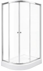 Душевой уголок Cezares ANIMA-W-RH-2-120/100-C-Cr-R 120x100, профиль хром